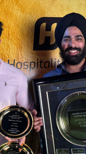 Bhavya Wadhwa, Executive Chef, Desert Gardens Hotel with Harry Sahni, Senior Financial Analyst, Voyages Indigenous Tourism Australia.png